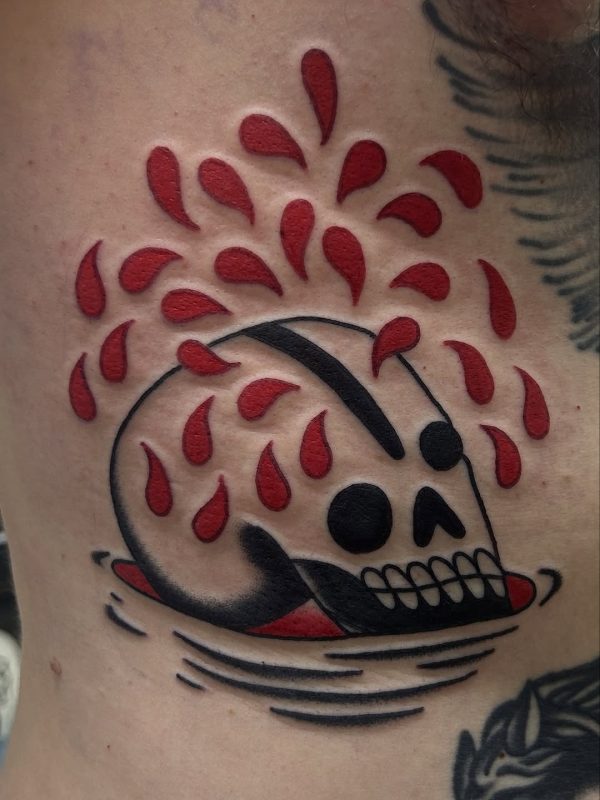Skull with Drops