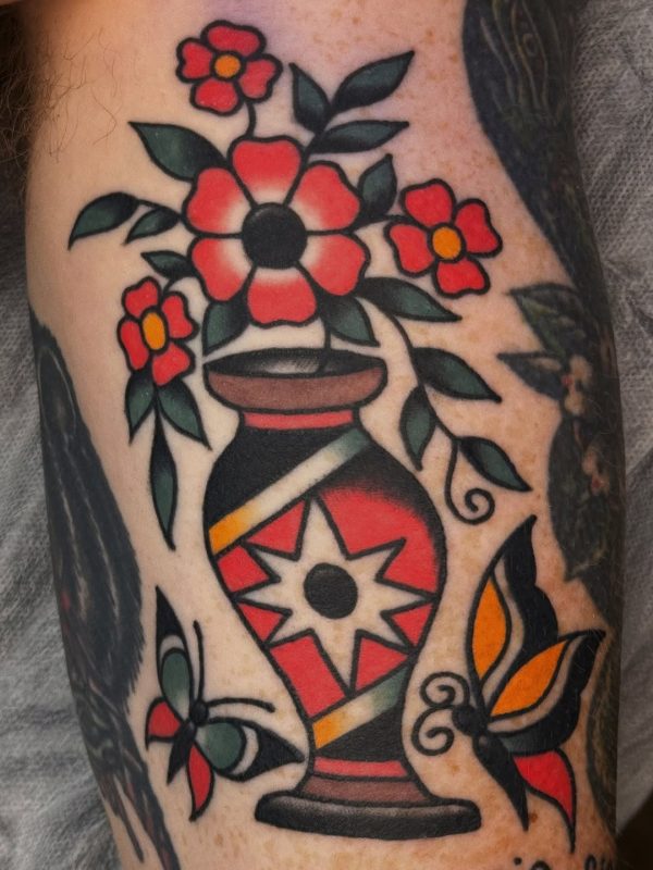 Traditional Vase Flowers