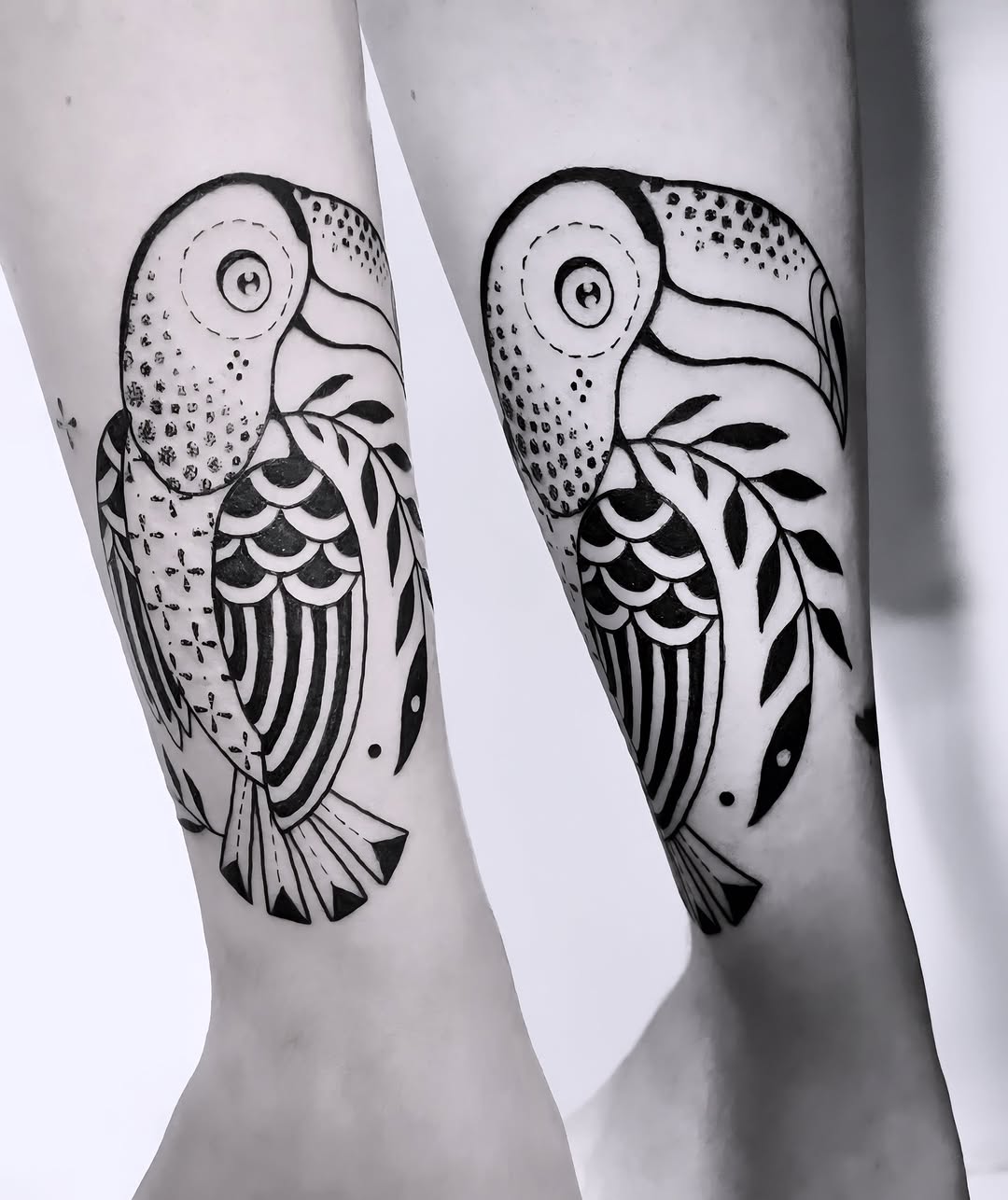 Blackwork Parrot