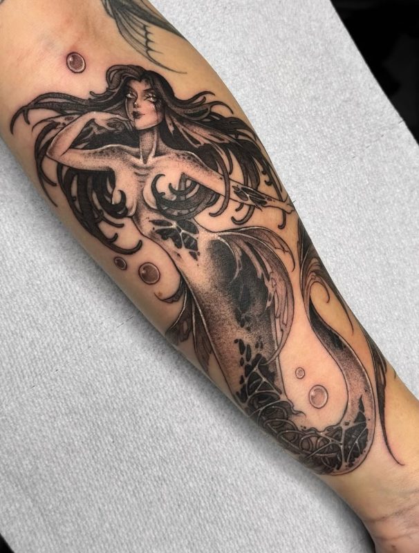 Black Gray Mermaid