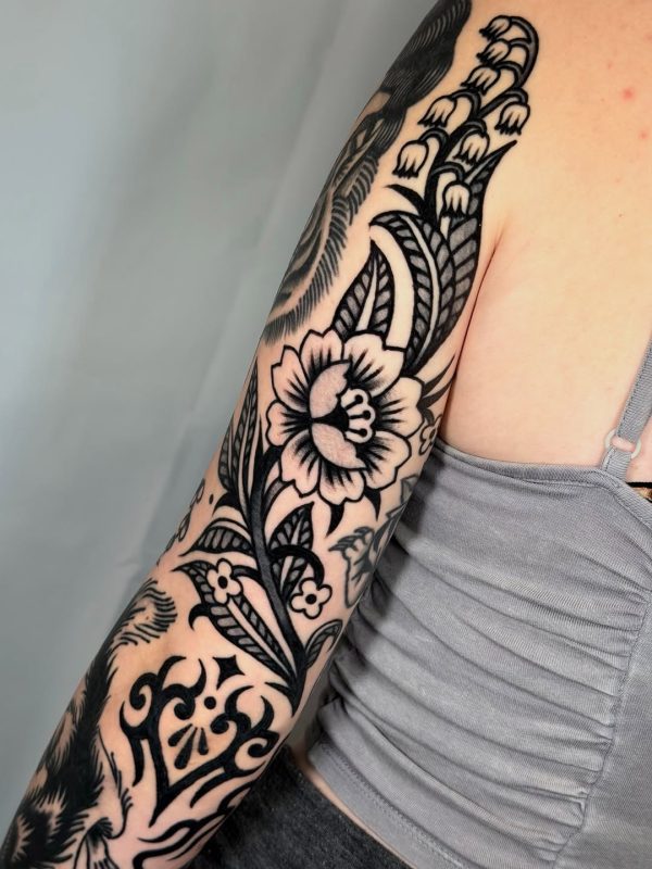 Blackwork Floral
