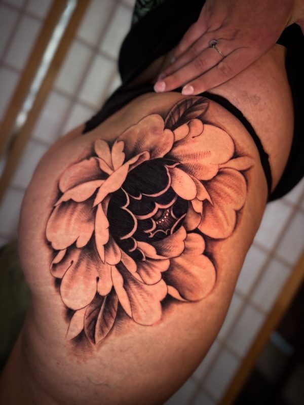Black Gray Flower