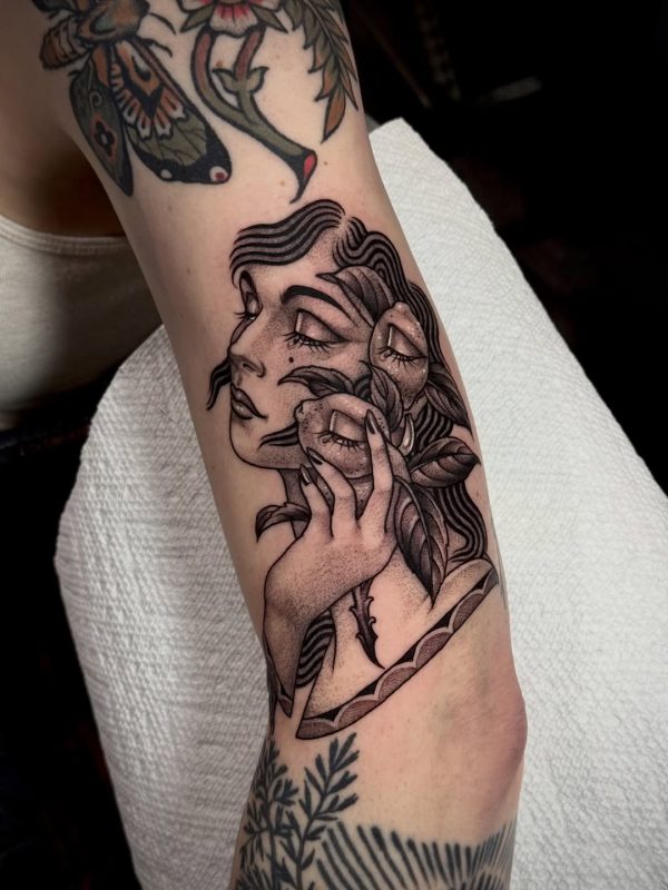 Woman with Flowers