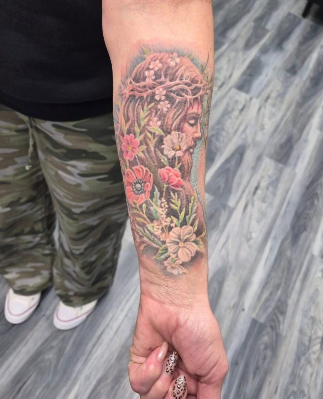 Floral Woman Portrait