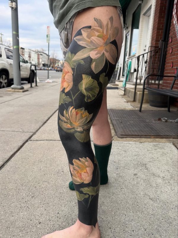 Floral Blackout Leg