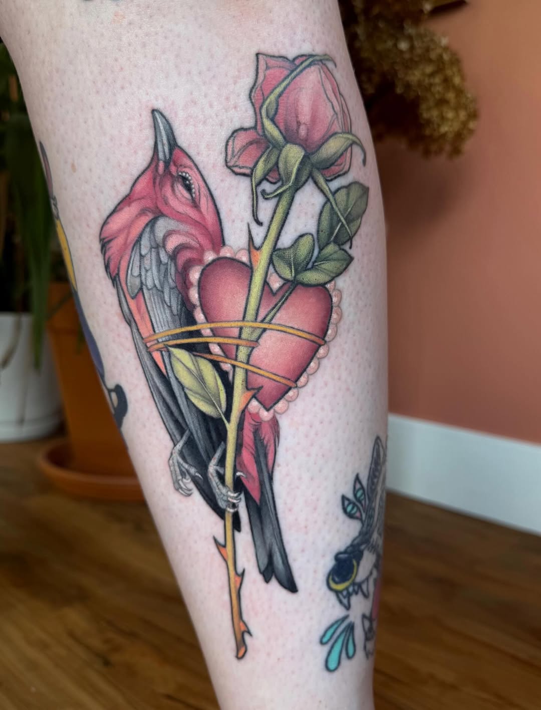 Bird Heart Rose