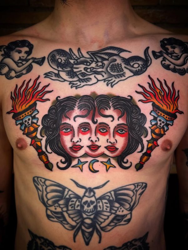 Triple Face Torch