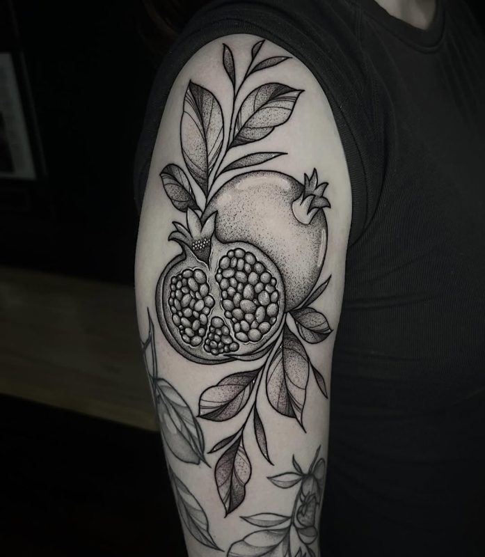 Dotwork Pomegranate