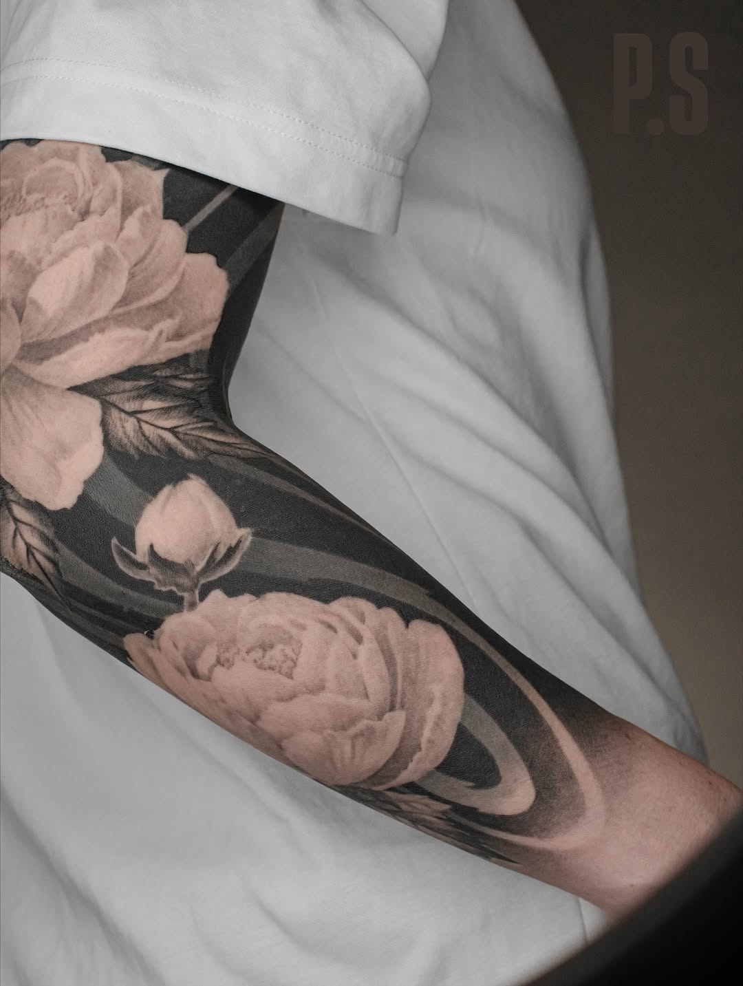 Floral Blackwork Sleeve