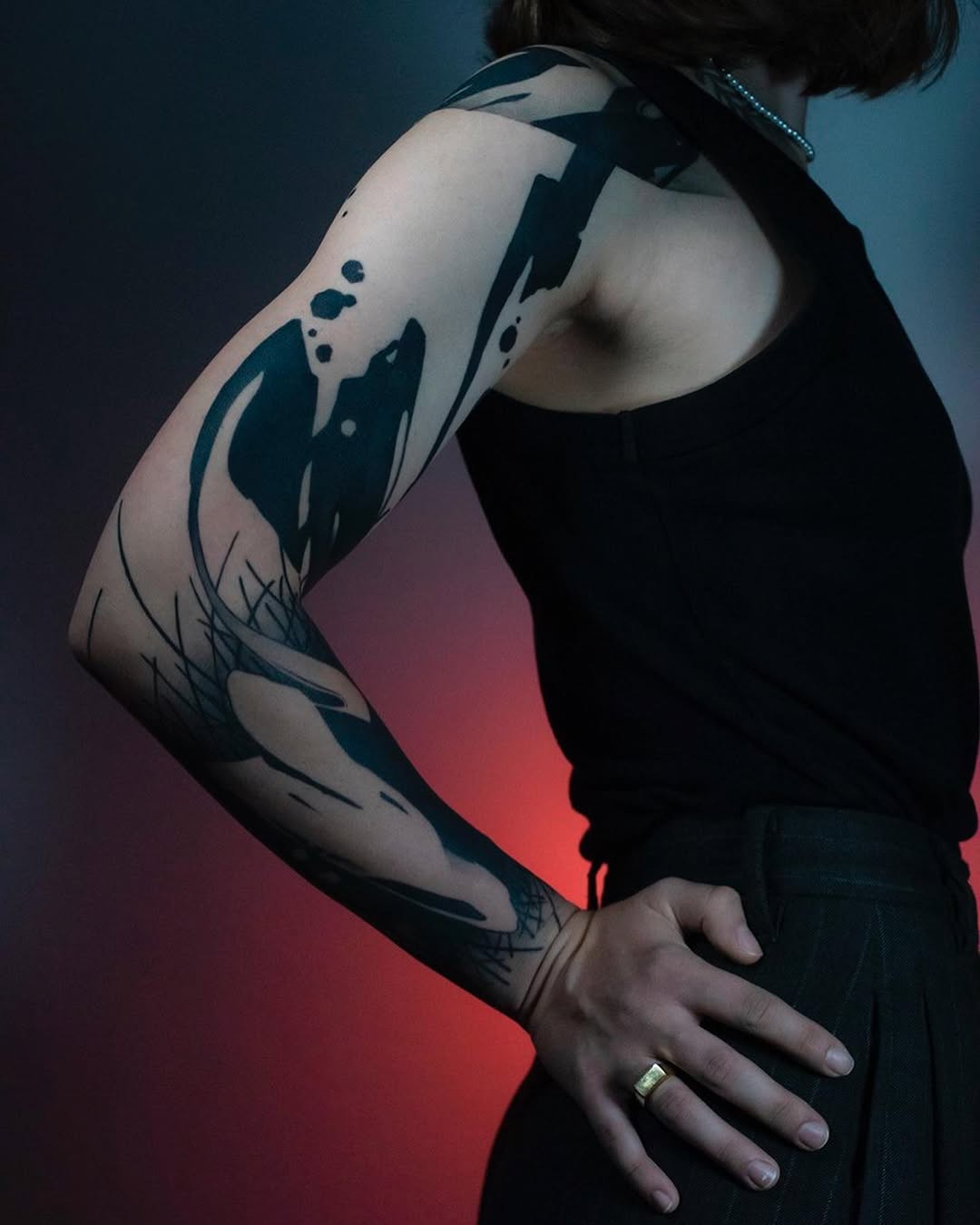 Abstract Black Sleeve