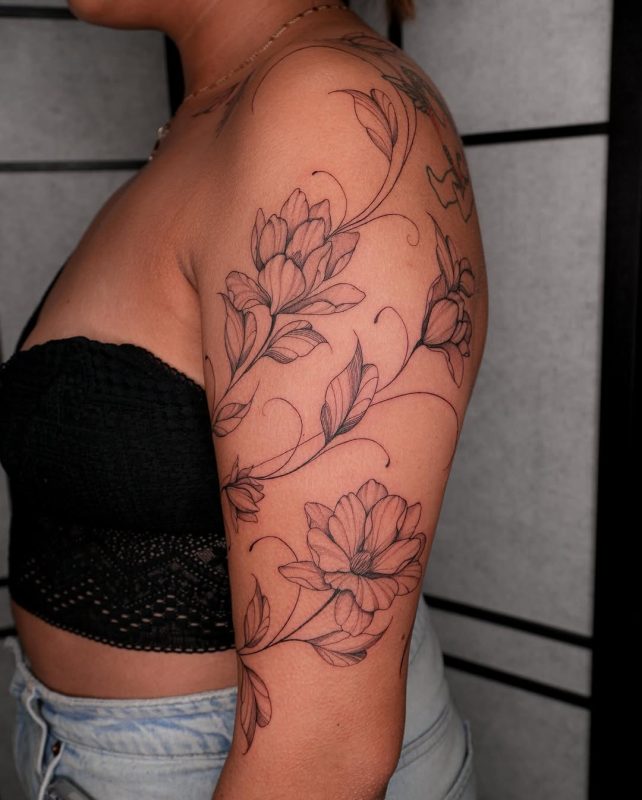 Floral Fine Line