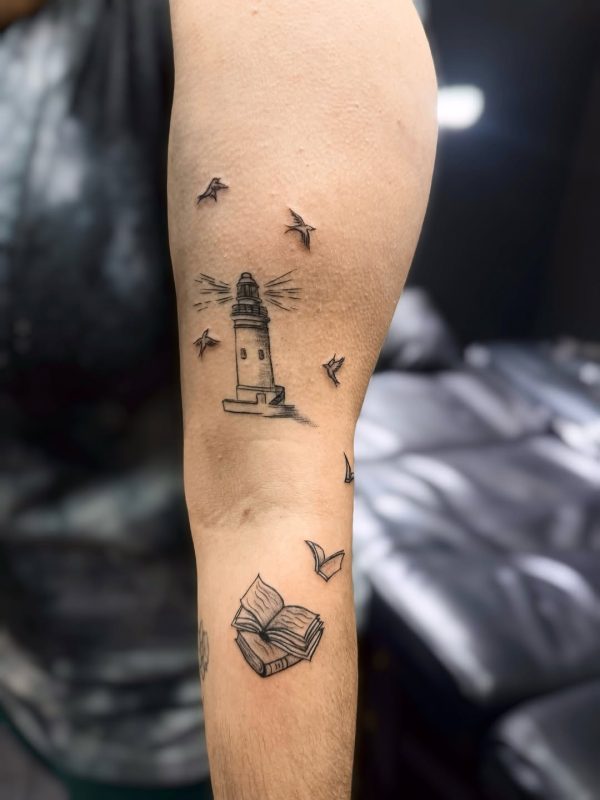 Lighthouse and Books
