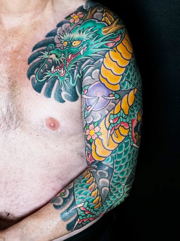 Colorful Dragon Sleeve