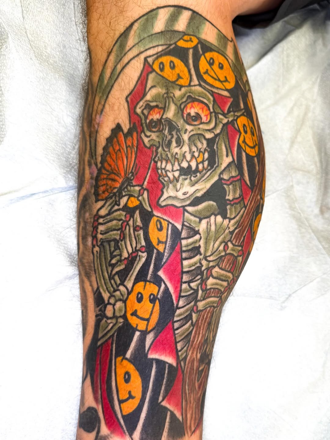 Skeleton with Butterfly