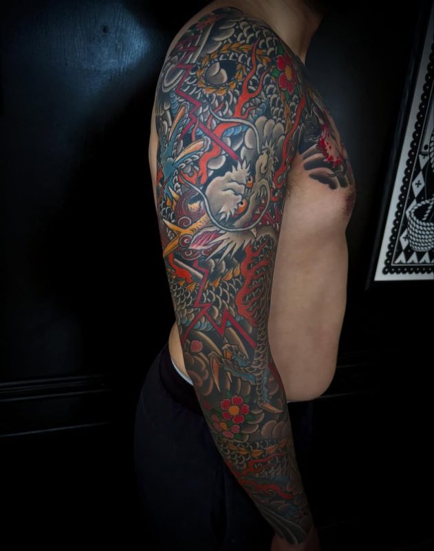 Japanese Dragon Sleeve