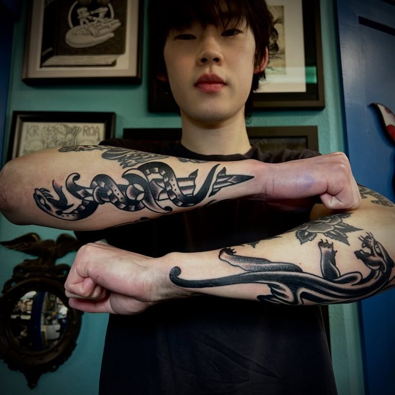 Blackwork Serpent
