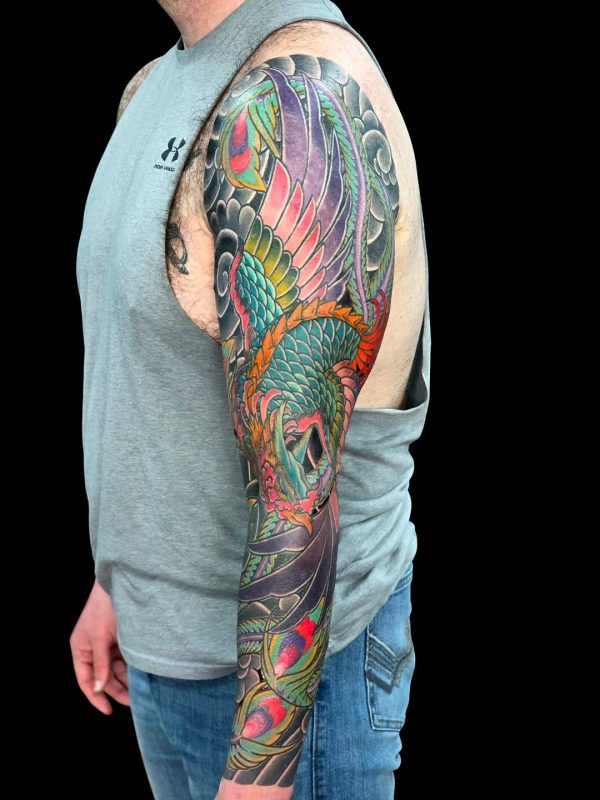Colorful Dragon Sleeve