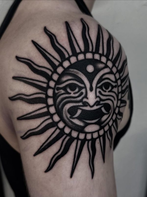 Blackwork Sun