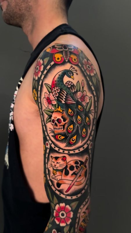 Peacock Skull