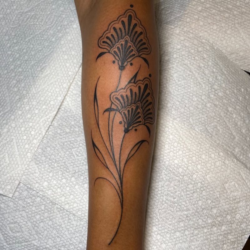 Blackwork Floral