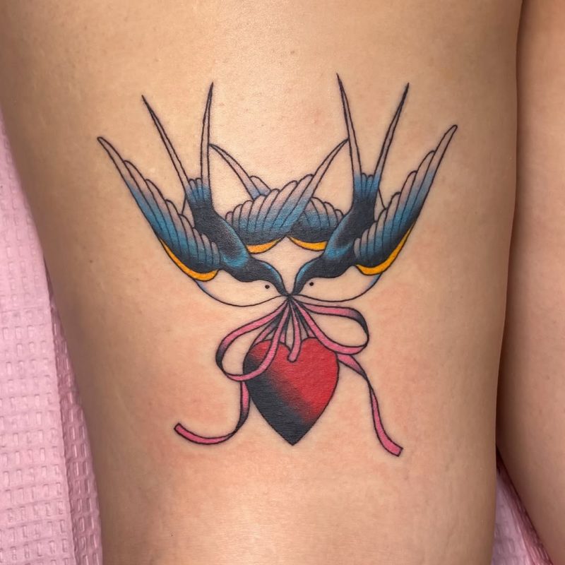 Swallows with Heart