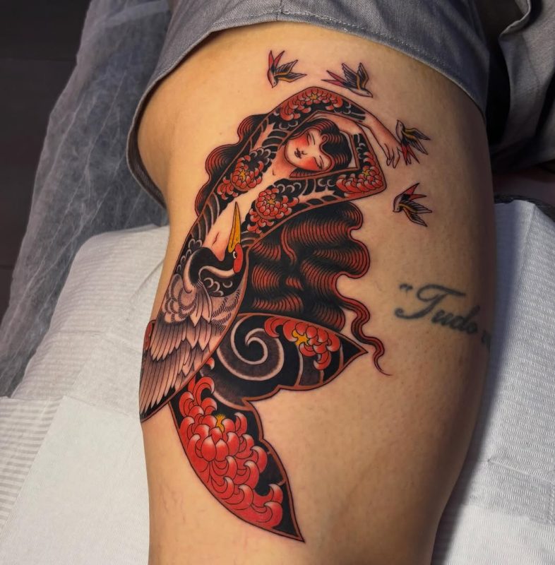 Japanese Crane Woman