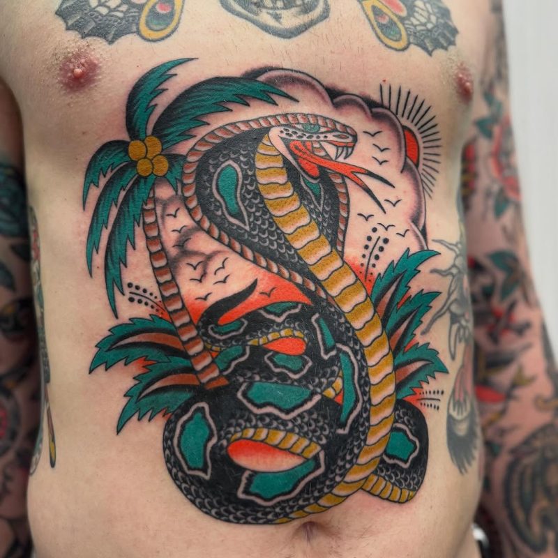 Snake and Palms