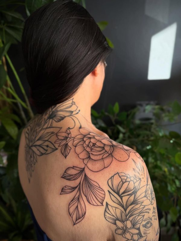 Floral Shoulder Piece