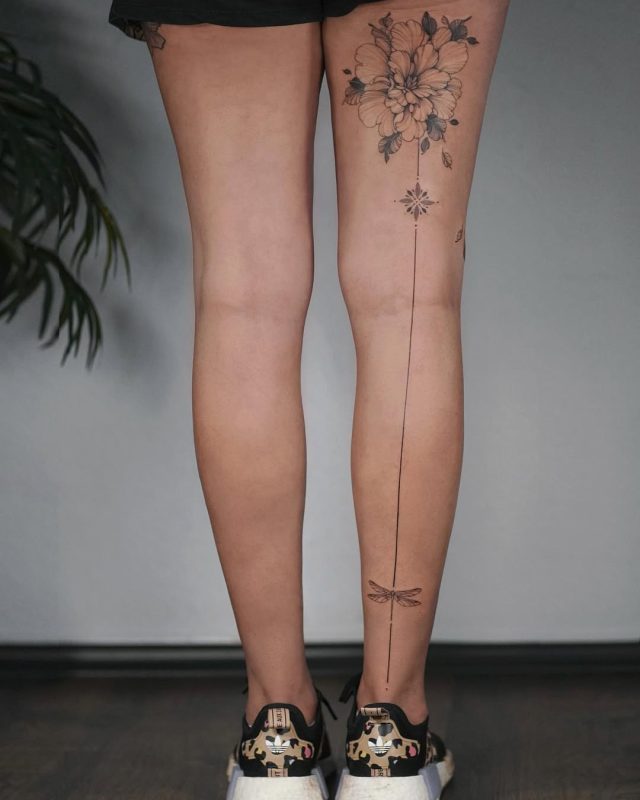 Floral Line Dragonfly