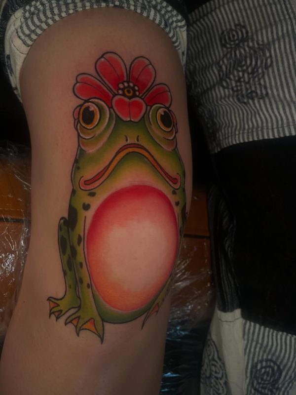 Frog with Flower