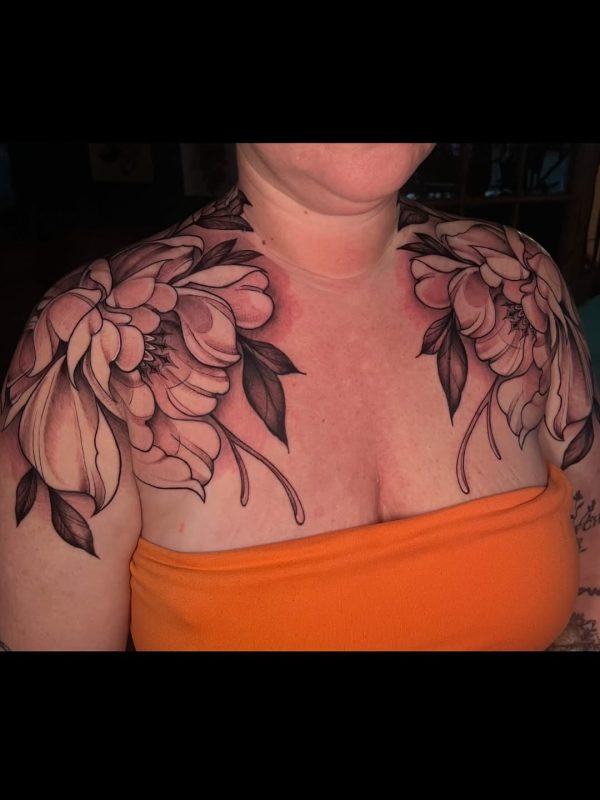 Floral Shoulder Piece