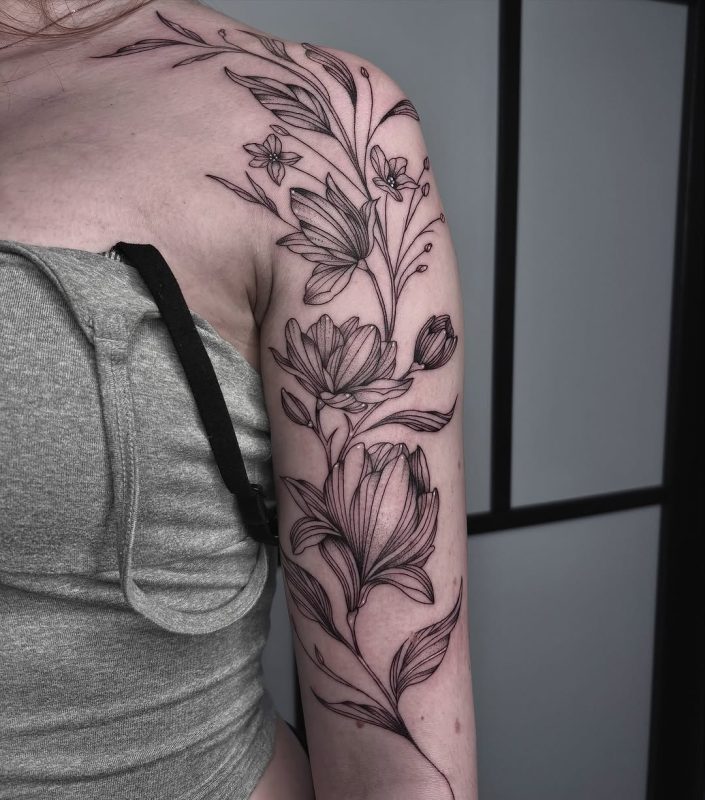 Floral Fine Line