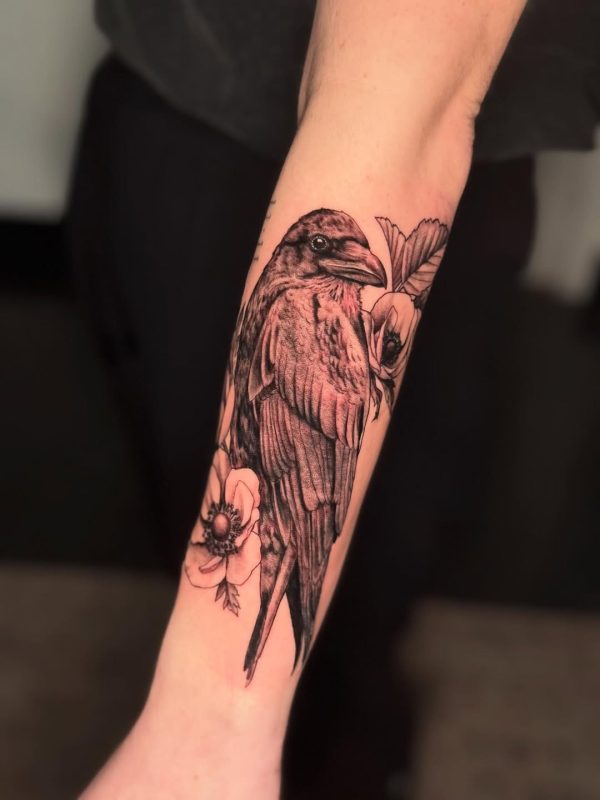 Bird and Flowers