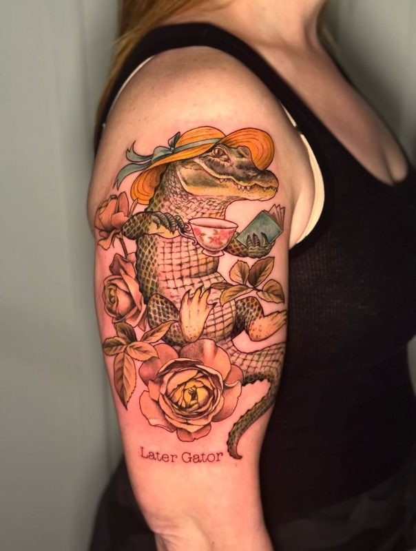 Tea Time Gator