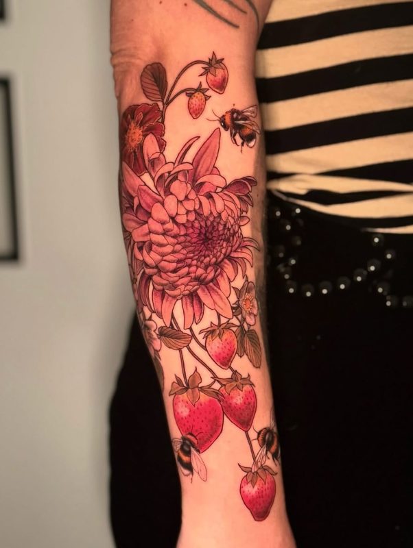Floral Strawberry