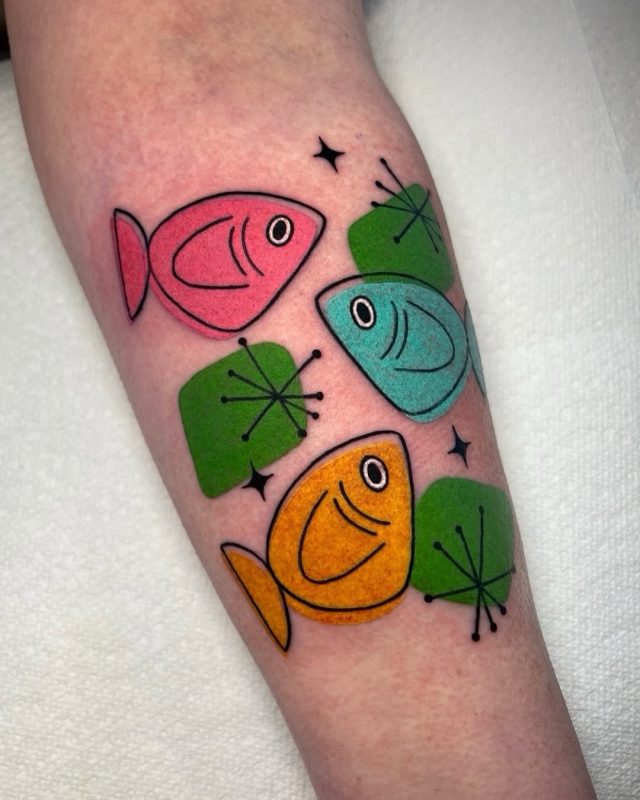 Colorful Retro Fish