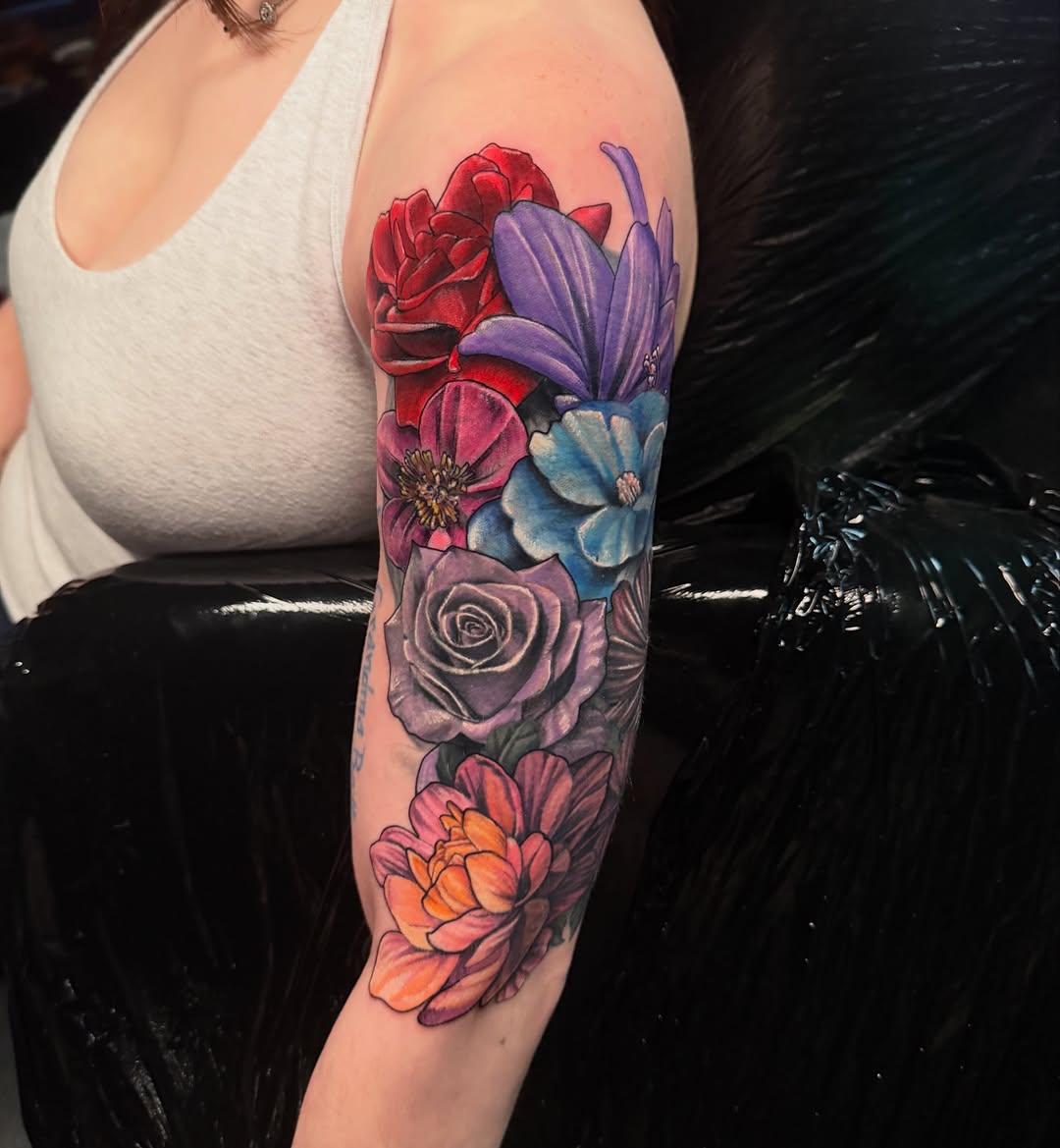 Colorful Floral Sleeve