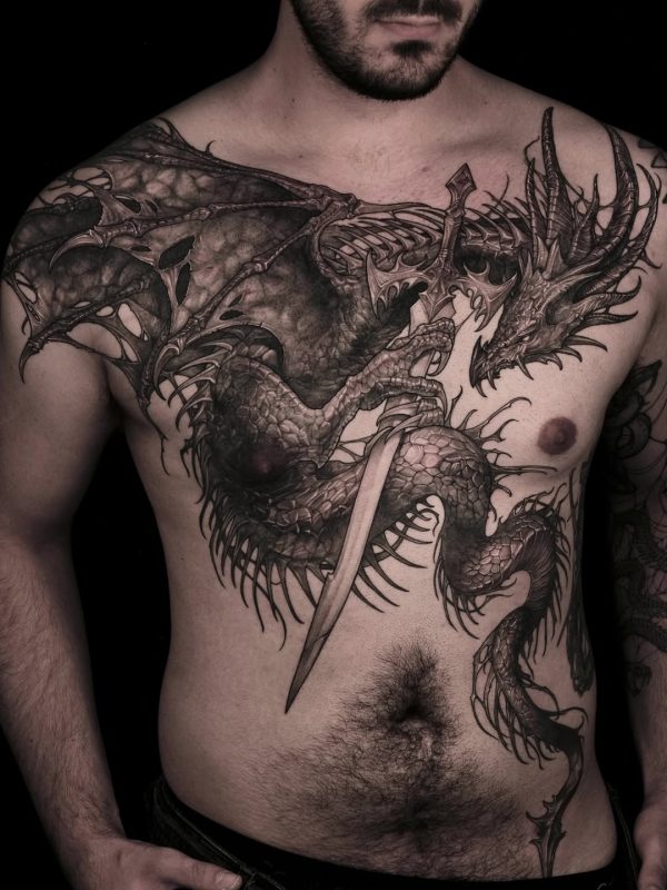 Dragon with Sword