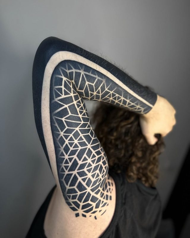 Geometric Blackwork Sleeve