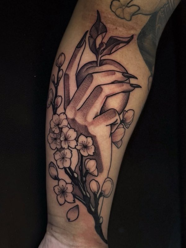 Hand with Blossoms
