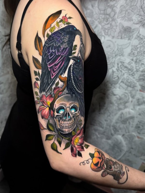 Ravens and Skull