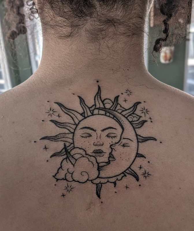 Sun Moon Tattoo