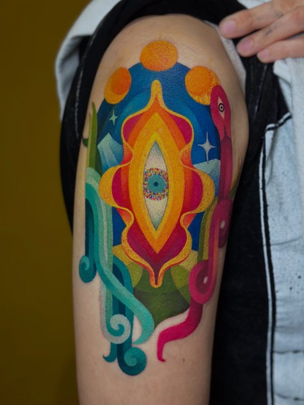 Colorful Abstract Eye