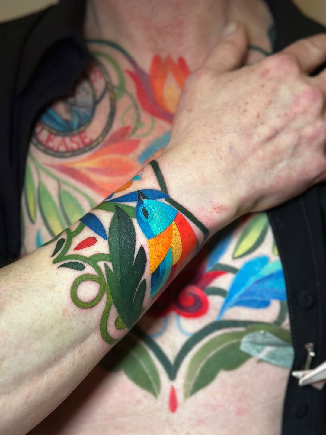 Colorful Bird Wrist