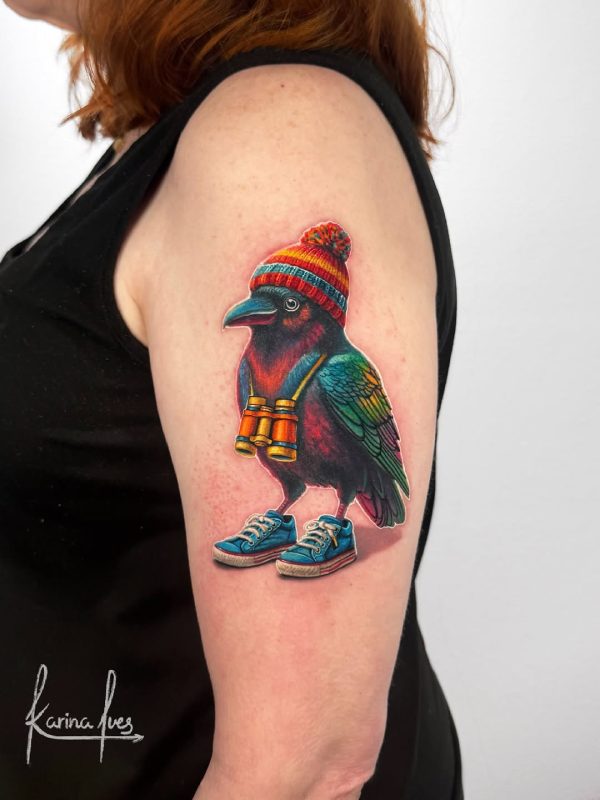 Bird with Sneakers