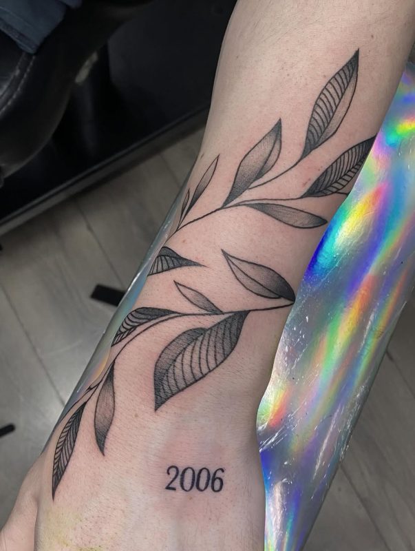 Leafy branch