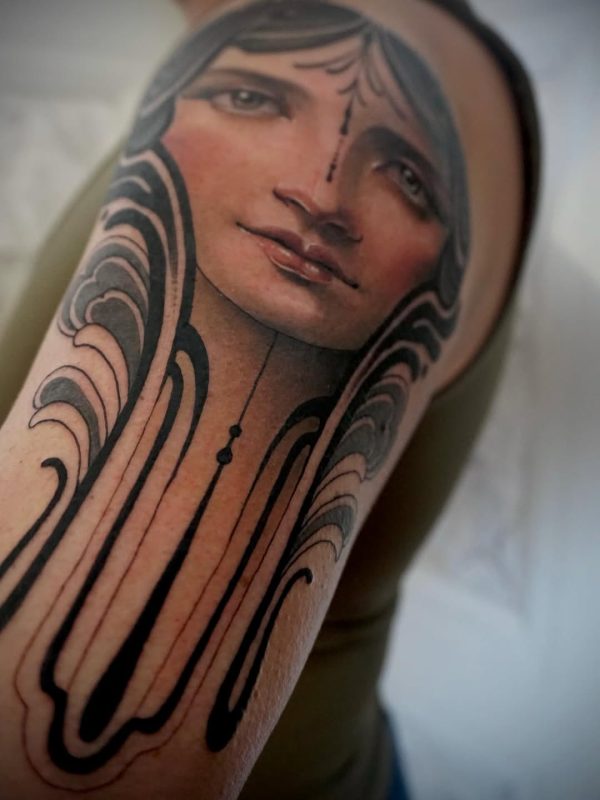 Portrait with Lines