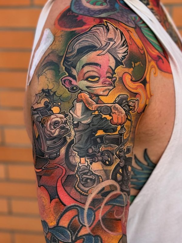Cartoon Bike Rider