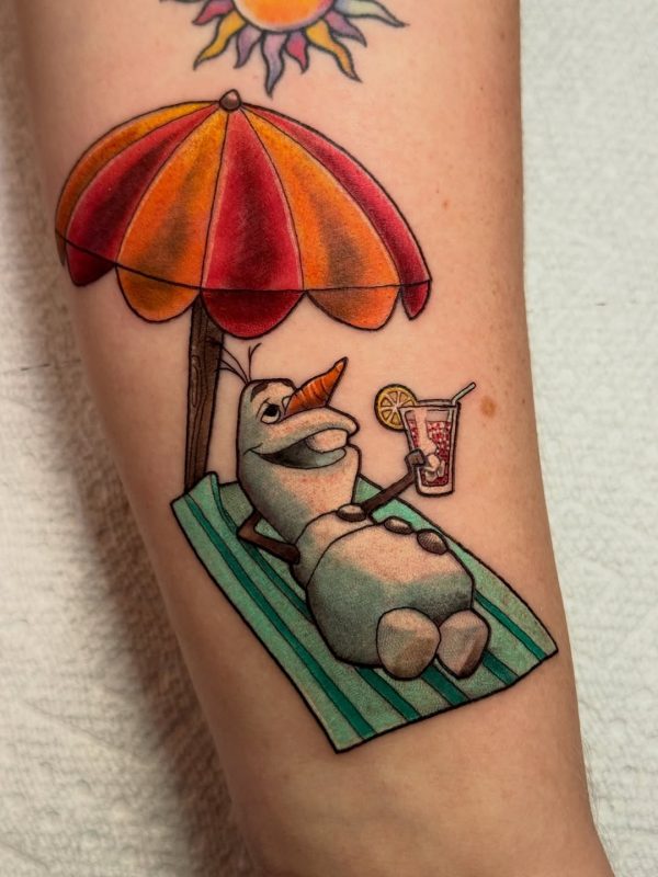 Relaxing Snowman