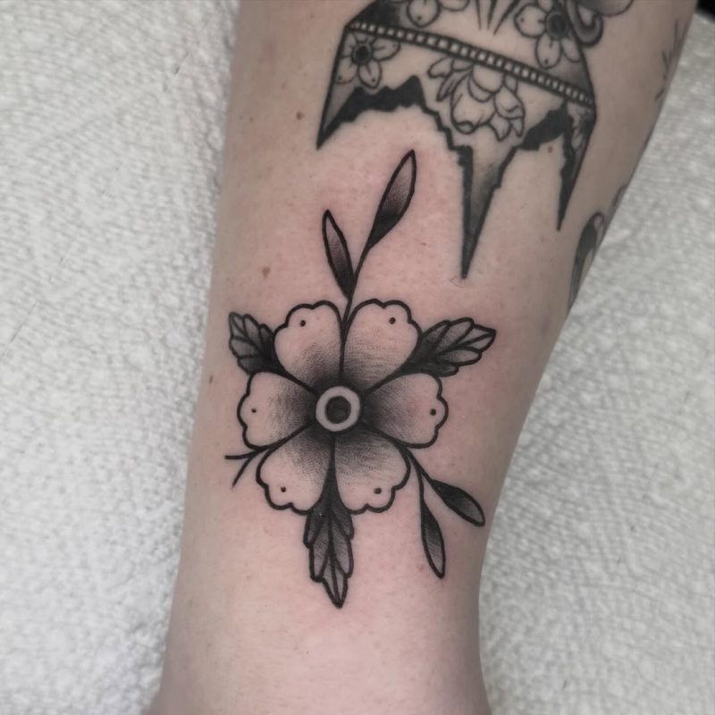 Black Gray Flower
